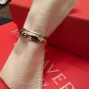 James Avery Simplicity Wedding Ring – Size 9 - 14K Gold & Sterling Silver 6.20g